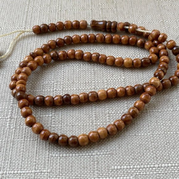 Prayer Tasbeeh Islamic Beads Handmade Real Wood Beads Muslim Tasbeh - Picture 3 of 8
